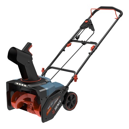 Senix 18-Inch Electric Single-Stage 14-Amp Snow Blower, 18-Inch Clearing Width, 33FT Throwing Distance STE14-M